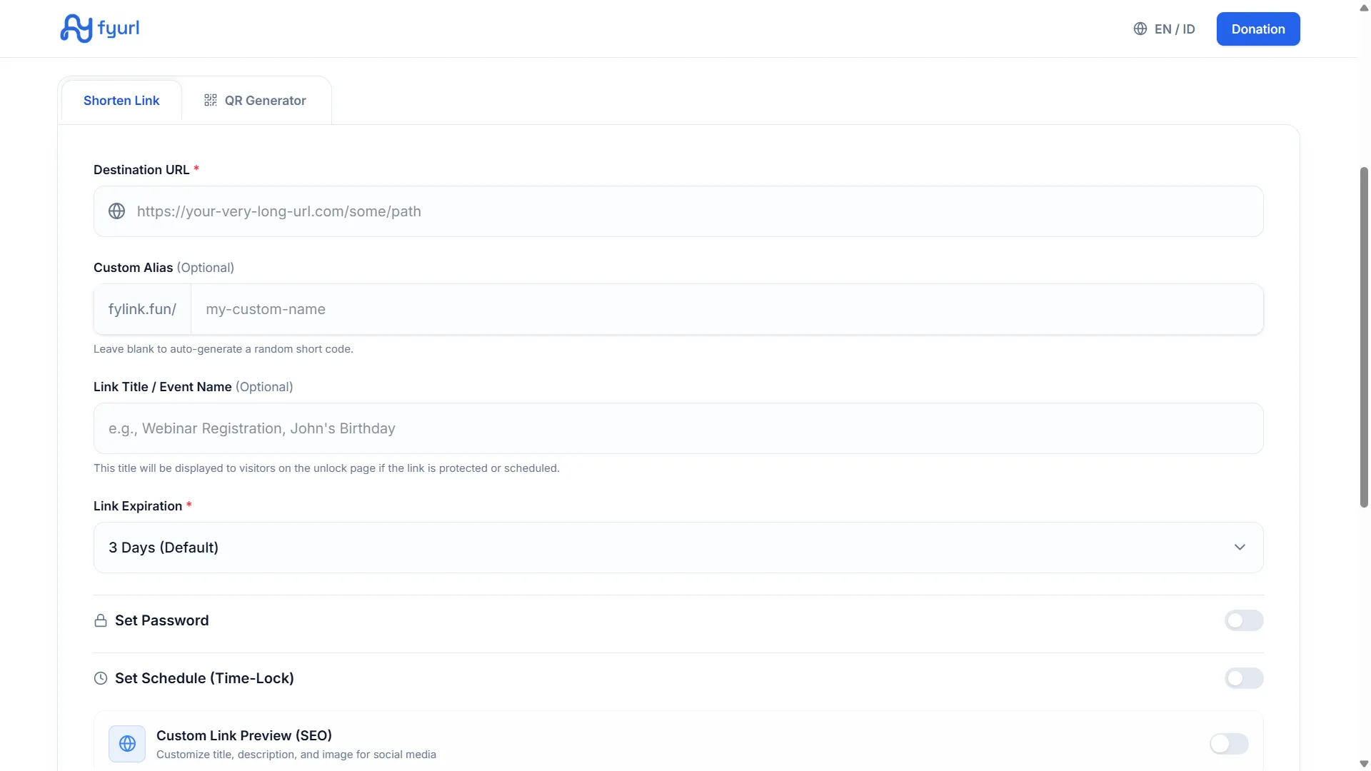 Fyurl preview